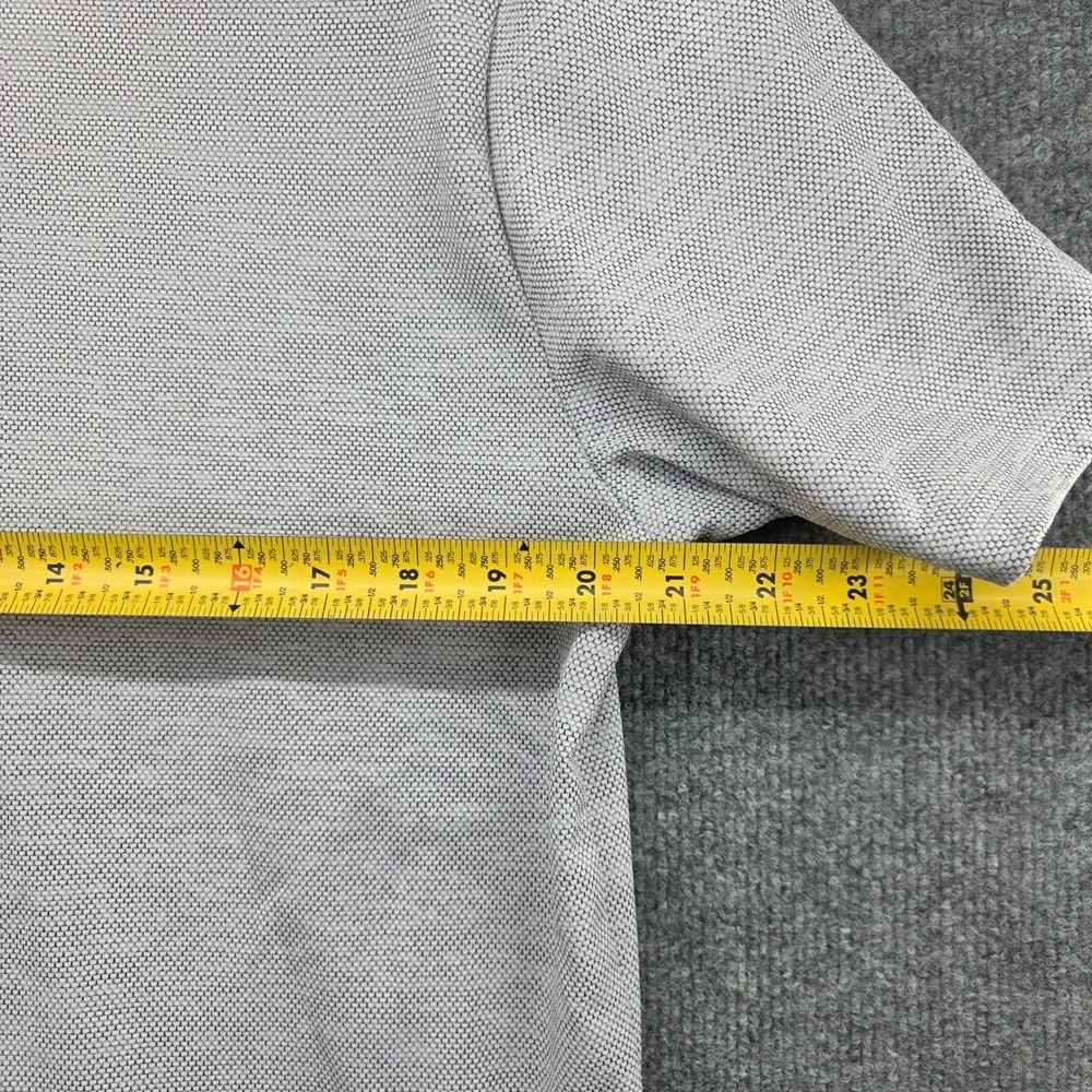 Nike Mens Dri-FIT Move To Zero Grey Textured Golf Polo Shirt Size M Keeton Park